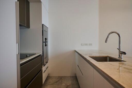 Modern kitchen with built-in appliances