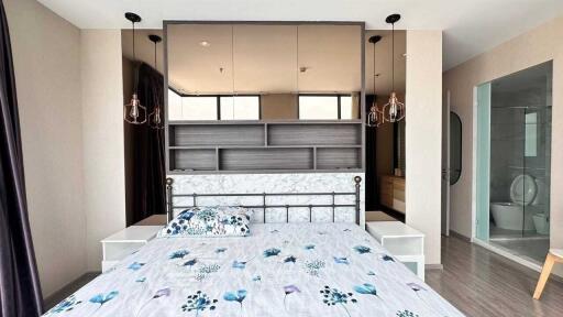 Modern bedroom with decor and ensuite