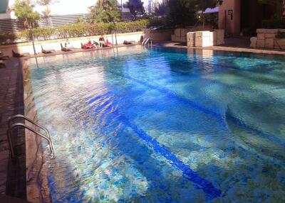 Outdoor swimming pool area