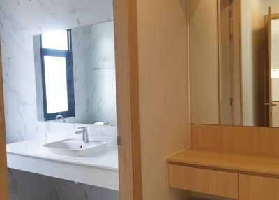 Modern bathroom with vanity and sink