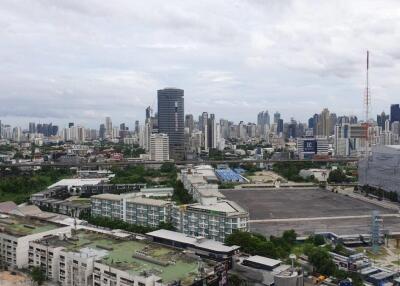 View of the city with various buildings and skyline