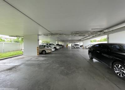 Parking garage with multiple parked cars