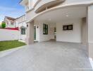 Driveway and entryway of a residential property