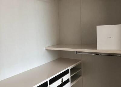 Walk-in Closet with Shelves and Hanging Rods