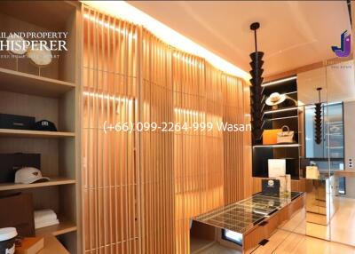 Modern designed luxury interior with wooden accents