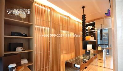 Modern designed luxury interior with wooden accents