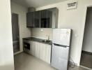 Modern kitchen with appliances and cabinetry