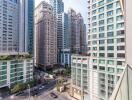 View of high-rise buildings from balcony