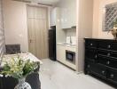 Small kitchenette with modern amenities