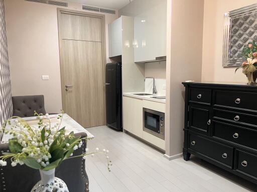 Small kitchenette with modern amenities