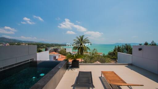 Rooftop terrace with ocean view