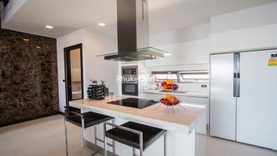 Modern kitchen with island and appliances