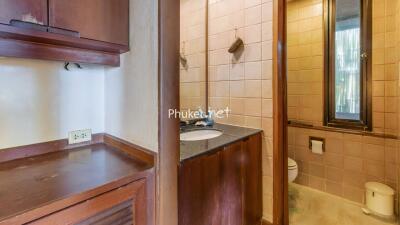 Bathroom with Sink and Storage Space