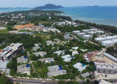 Aerial view of Phuket town and coastline