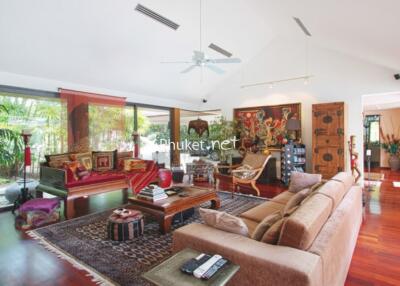 Spacious and elegantly decorated living room