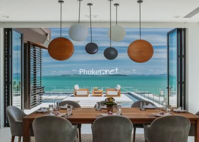 Dining area with ocean view