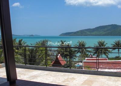 Scenic view from the balcony overlooking the ocean