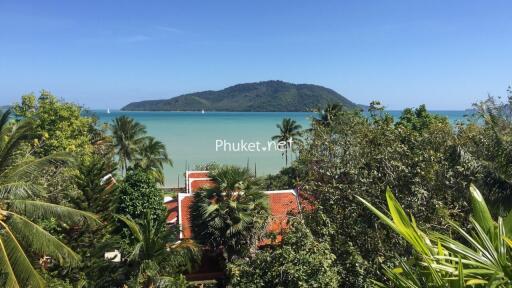 Scenic view of the sea from the property