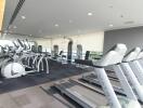 Modern gym with exercise equipment