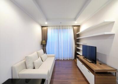 Modern living room with sofa and TV