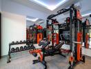 Private gym with modern equipment