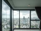 City view from a high-rise apartment