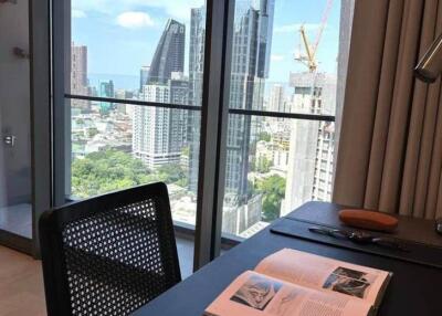 Study room with city view