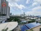 Skyline view from a high-rise building