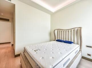 Bedroom with bed and cozy lighting