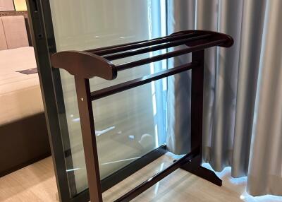 Bedroom with valet stand