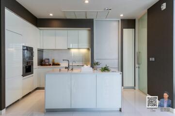 Modern kitchen with island and appliances