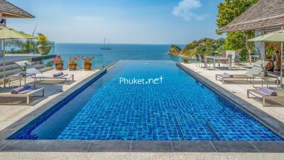 Infinity pool with ocean view