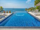 Infinity pool with ocean view