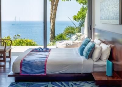 Bedroom with ocean view