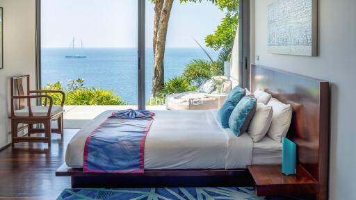 Bedroom with ocean view