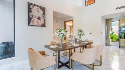 Modern dining room with elegant decor