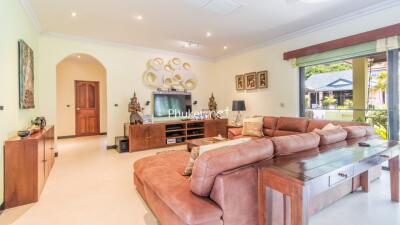 Spacious living room with modern decor