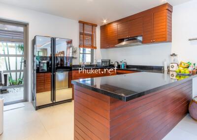 Modern kitchen with island and appliances