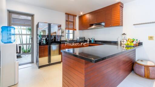 Modern kitchen with island and appliances