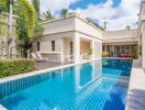 Modern house with outdoor pool