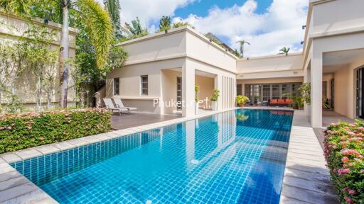 Modern house with outdoor pool