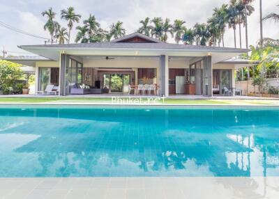 Modern house with pool and open living space