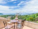 Balcony with outdoor seating and scenic view