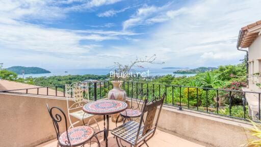 Balcony with outdoor seating and scenic view