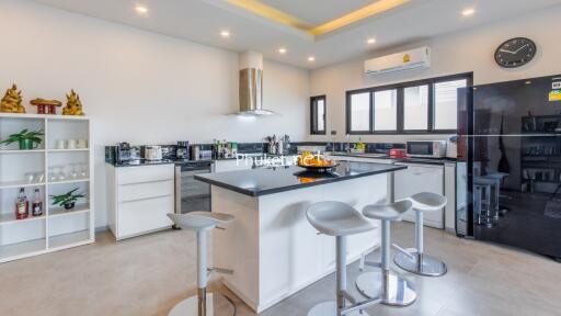 Modern kitchen with island and appliances