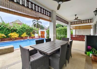 2 Bedroom pool Villa in Secured Compound with 4 communal pools (completed, Fully furnished)