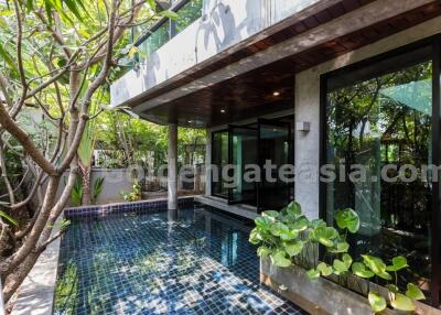 3-Bedroom plus study room Modern House with Garden and Pool - Thonglor