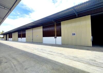 Exterior view of storage or industrial units