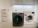 Laundry room with modern appliances