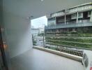 Balcony view with buildings in the background